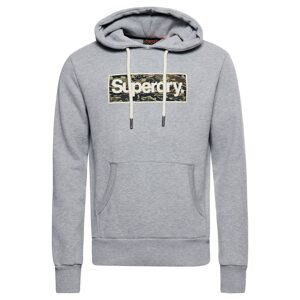 Superdry Mikina  krémová / hnědá / okrová / šedý melír / černá