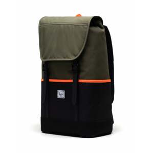 Herschel Batoh 'Retreat Pro'  černá / svítivě oranžová / khaki / bílá