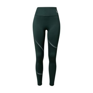 PUMA Sportovní kalhoty 'Exhale'  smaragdová / stříbrná / bílá