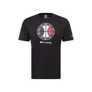 Champion Authentic Athletic Apparel Tričko 'Off Court'  černá / námořnická modř / bílá / červená