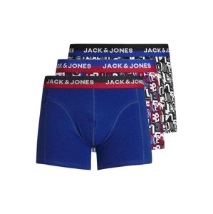 JACK & JONES Boxerky 'Fenix'  modrá / červená / černá / bílá