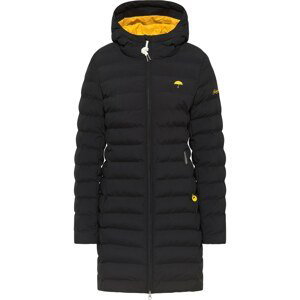 Schmuddelwedda Zimní kabát  černá / žlutá