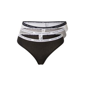 Tommy Hilfiger Underwear Tanga  šedý melír / černá / bílá
