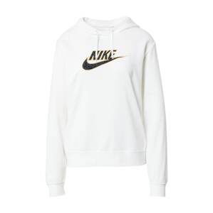 Nike Sportswear Mikina  offwhite / černá / tmavě šedá / zlatá