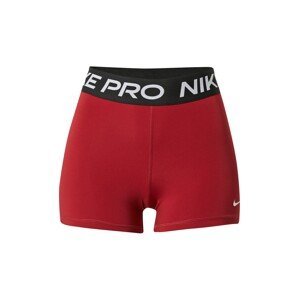 NIKE Sportovní kalhoty 'Pro'  červená / černá / bílá