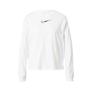 Nike Sportswear Tričko  bílá / černá / béžová / písková