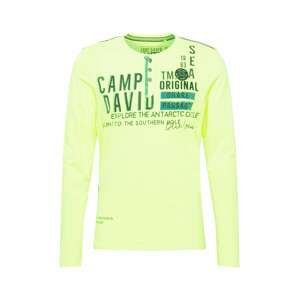 CAMP DAVID Tričko  rákos / tmavě zelená / trávově zelená