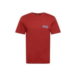 Degree T-Shirt 'Good Adventures'  červená / světlemodrá