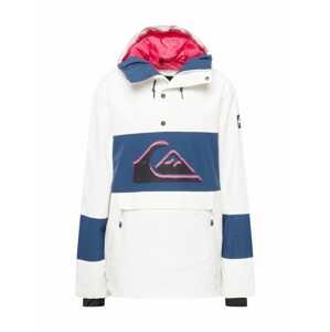 QUIKSILVER Sportovní bunda 'STEEZE'  bílá / marine modrá / černá / pink