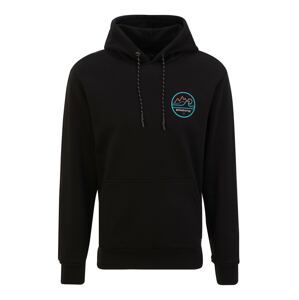 BILLABONG Sweatshirt  černá / fialová / aqua modrá / pastelově růžová