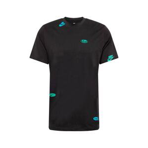 Nike Sportswear Tričko  nebeská modř / nefritová / červená / černá