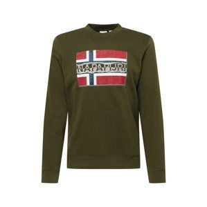 NAPAPIJRI Mikina 'BENCH'  khaki / mix barev