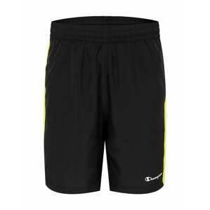 Champion Authentic Athletic Apparel Sportovní kalhoty  černá / bílá / svítivě žlutá
