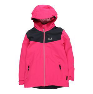 JACK WOLFSKIN Outdoorová bunda 'Snowfrost'  pink / námořnická modř / bílá