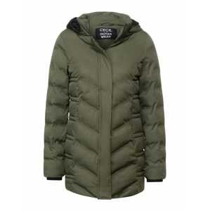 CECIL Zimní kabát  khaki / tmavě zelená