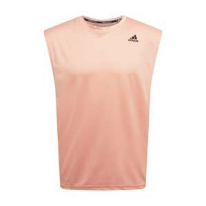 ADIDAS SPORTSWEAR Funkční tričko  pastelově oranžová / černá