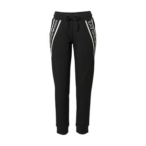 EA7 Emporio Armani Hose  černá / bílá