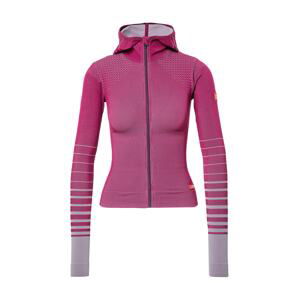 EA7 Emporio Armani Sportovní mikina s kapucí  pink / šedá