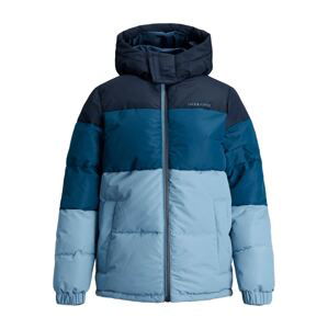 Jack & Jones Junior Zimní bunda 'Zack'  námořnická modř / světlemodrá / petrolejová