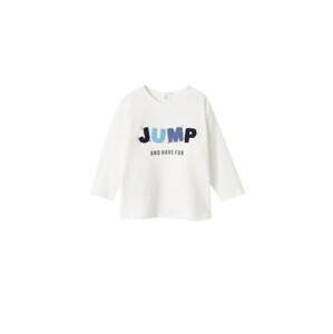 MANGO KIDS Tričko 'JUMP'  offwhite / kouřově modrá / světlemodrá / noční modrá