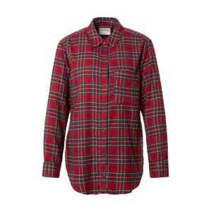 Abercrombie & Fitch Halenka 'Holiday Flannel'  červená / modrá / bílá