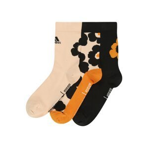 ADIDAS PERFORMANCE Sportovní ponožky  černá / broskvová / oranžová