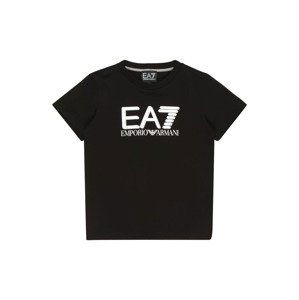 EA7 Emporio Armani Tričko  černá / bílá