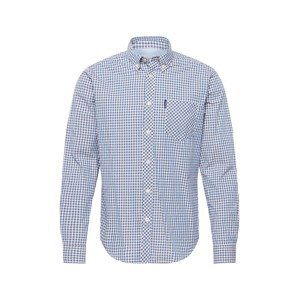 Ben Sherman Košile 'GINGHAM'  marine modrá / světlemodrá / bílá