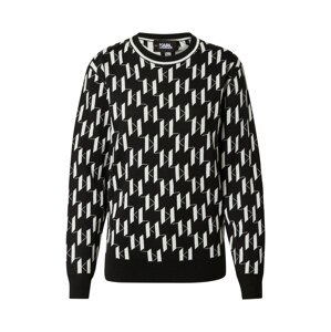 Karl Lagerfeld Pullover  černá / bílá