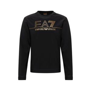 EA7 Emporio Armani Mikina  černá / zlatá