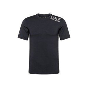EA7 Emporio Armani Funkční tričko  černá / bílá