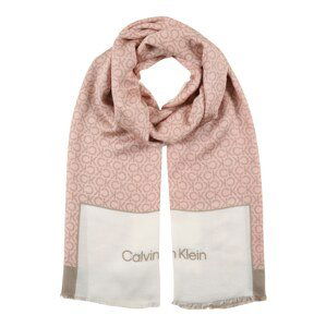 Calvin Klein Šála  růžová / hnědá / béžová