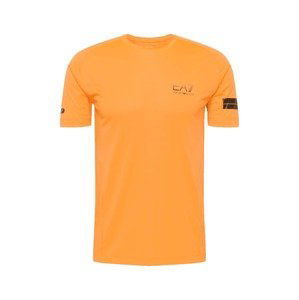 EA7 Emporio Armani T-Shirt  oranžová / černá