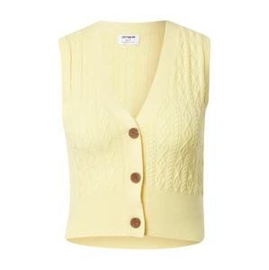 Cotton On Pletená vesta  žlutá
