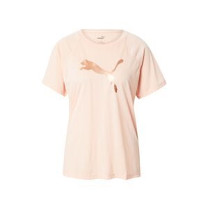 PUMA Funkční tričko 'Evostripe'  pastelově oranžová / zlatá
