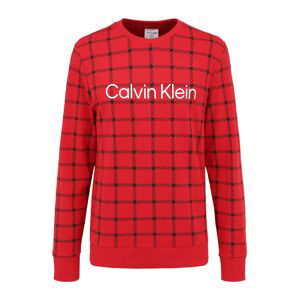 Calvin Klein Underwear Mikina  červená / bílá / černá