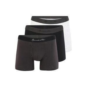 Abercrombie & Fitch Boxerky  šedá / černá / bílý melír