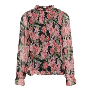 VERO MODA Halenka 'Lotus'  černá / mix barev / pink