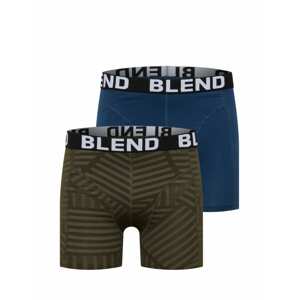 BLEND Boxerky  khaki / námořnická modř / bílá / olivová / černá