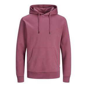 JACK & JONES Mikina  eosin / černá / bílá