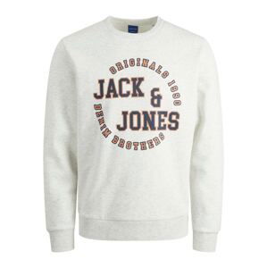 JACK & JONES Mikina 'ARON'  námořnická modř / červená / bílá