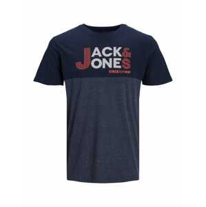 JACK & JONES Tričko  námořnická modř