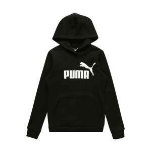 PUMA Mikina  černá / bílá