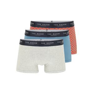 Ted Baker Boxerky  světle šedá / světlemodrá / oranžová / bílá / námořnická modř