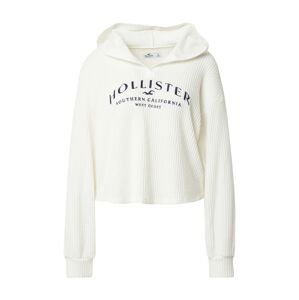 HOLLISTER Mikina  offwhite / noční modrá