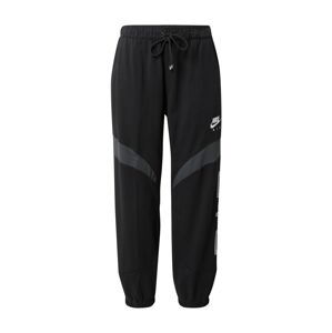 Nike Sportswear Kalhoty  černá / tmavě šedá / bílá