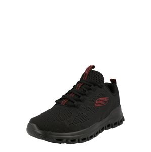 SKECHERS Tenisky  černá / červená