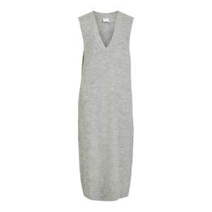 VILA Úpletové šaty 'Svampi'  šedý melír