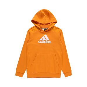 ADIDAS PERFORMANCE Sportovní mikina  bílá / mandarinkoná