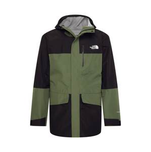 THE NORTH FACE Outdoorová bunda 'Dryzzle'  černá / khaki